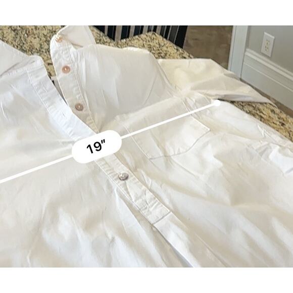 Tuckernuck White Cotton Poplin Callahan Shirt Dress Minimalist Crisp Size Medium - Picture 14 of 16